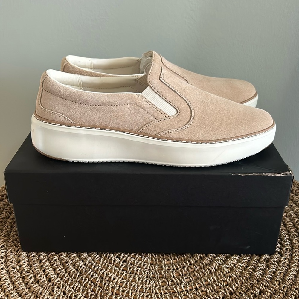 New Cole Haan Grand Series Slip On Suede Sneakers